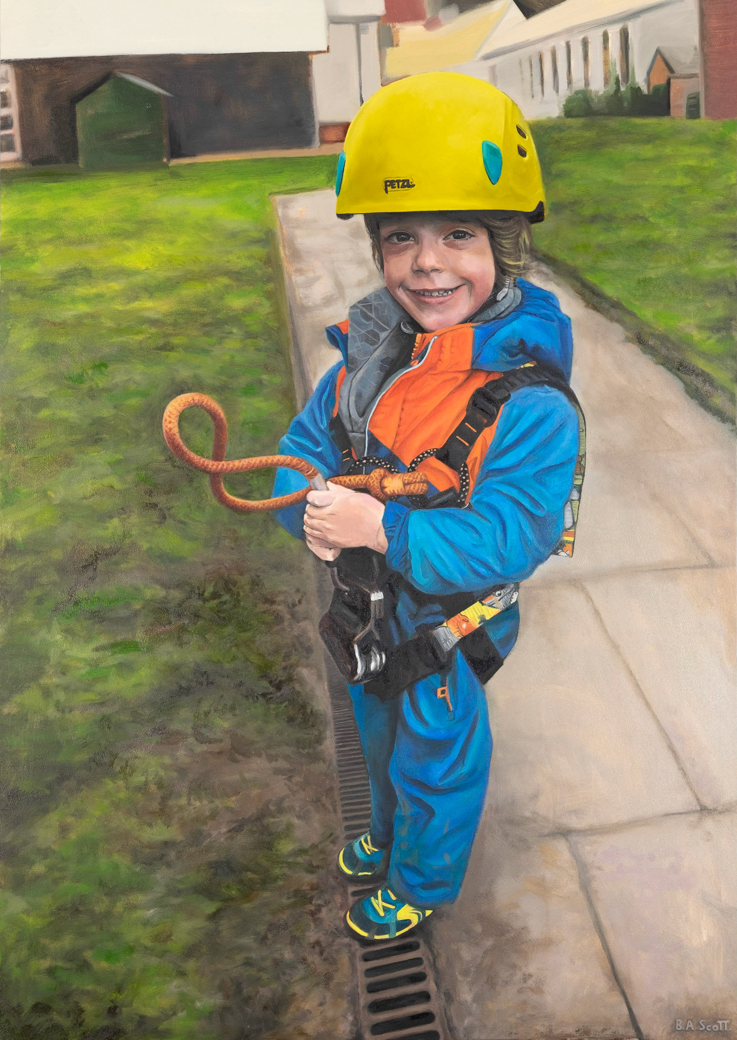 Oil on wooden panel