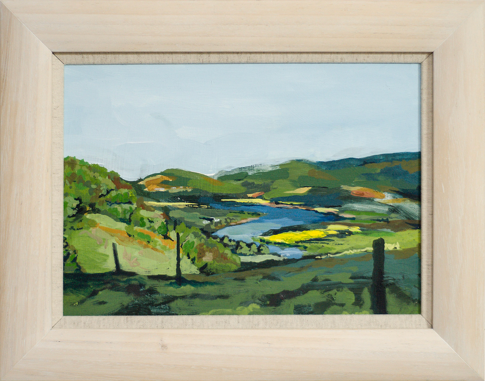 The Tay and Carse of Gowrie. acrylic on panel