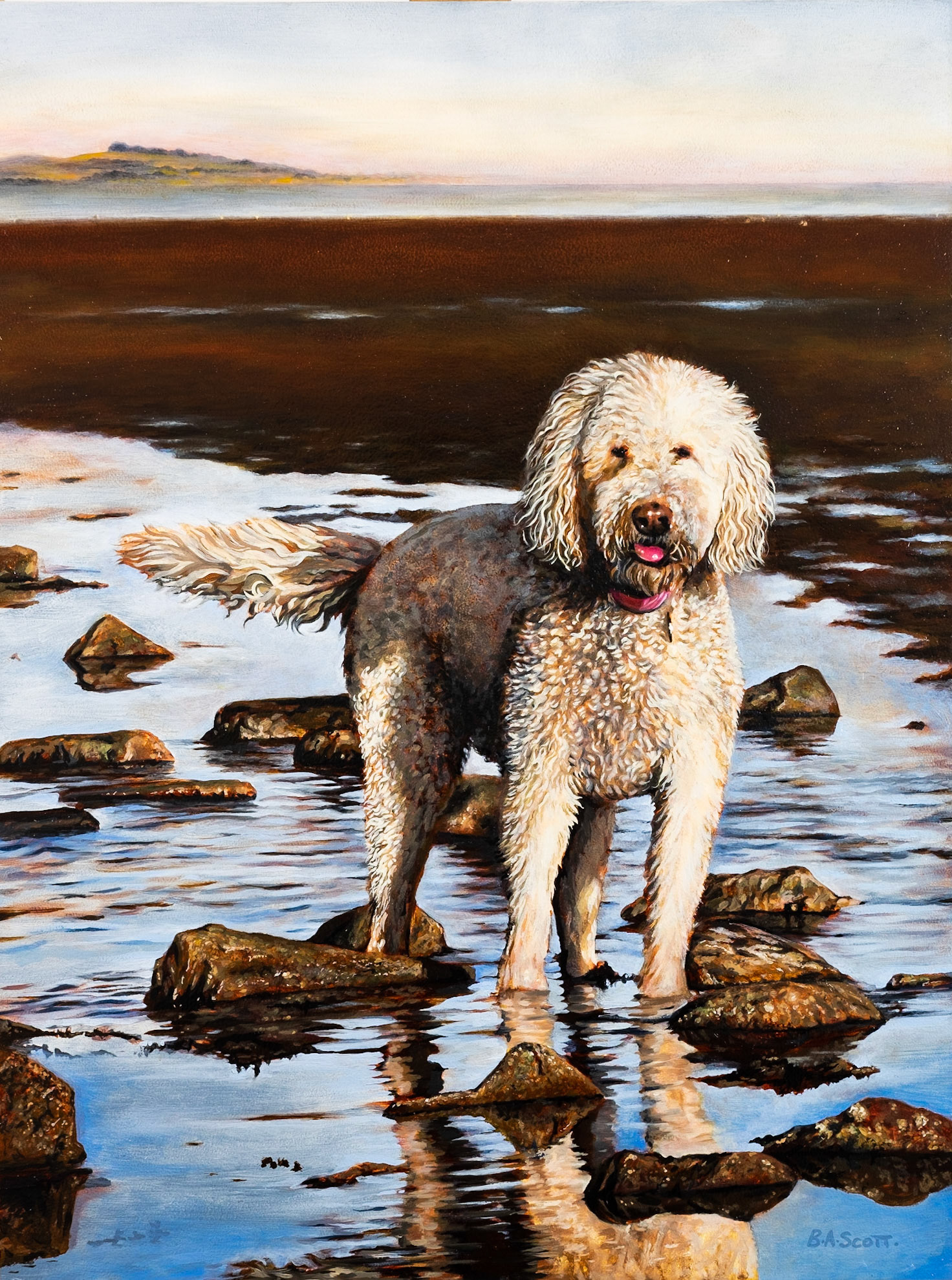 Oil on aluminium