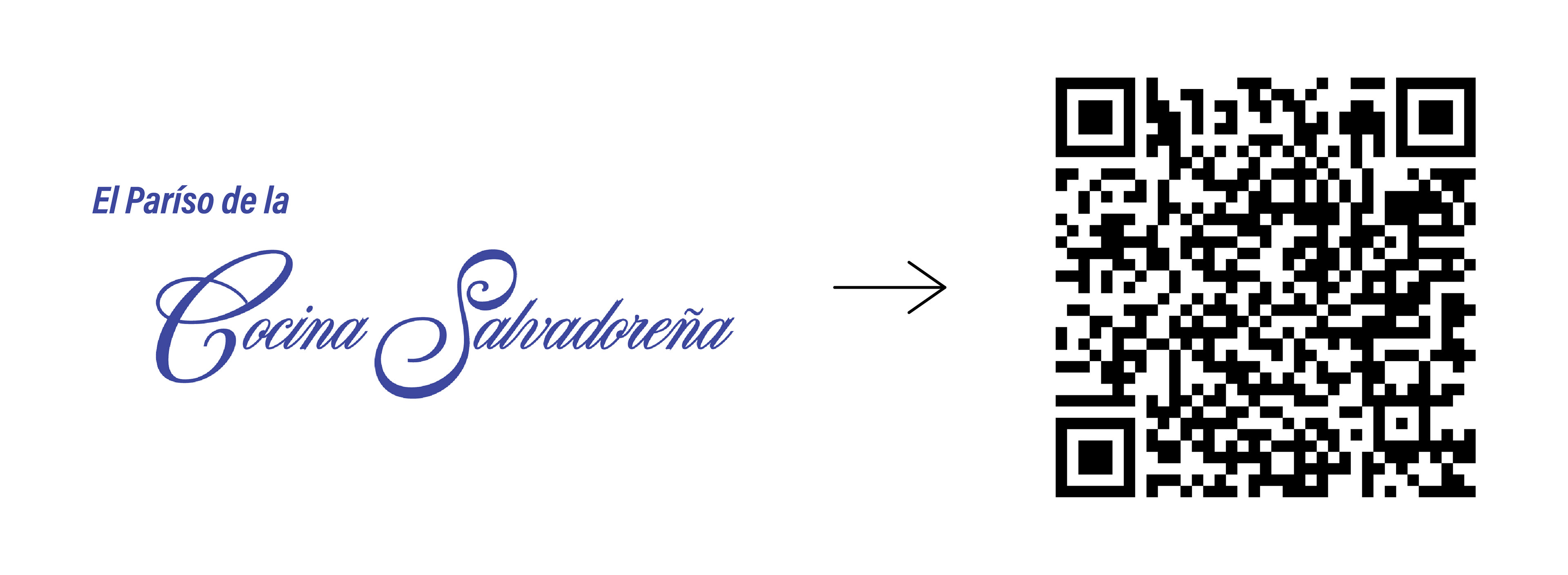 Please use the QR Code to view the pages of La Cocina Salvadoreña using Issuu.com
