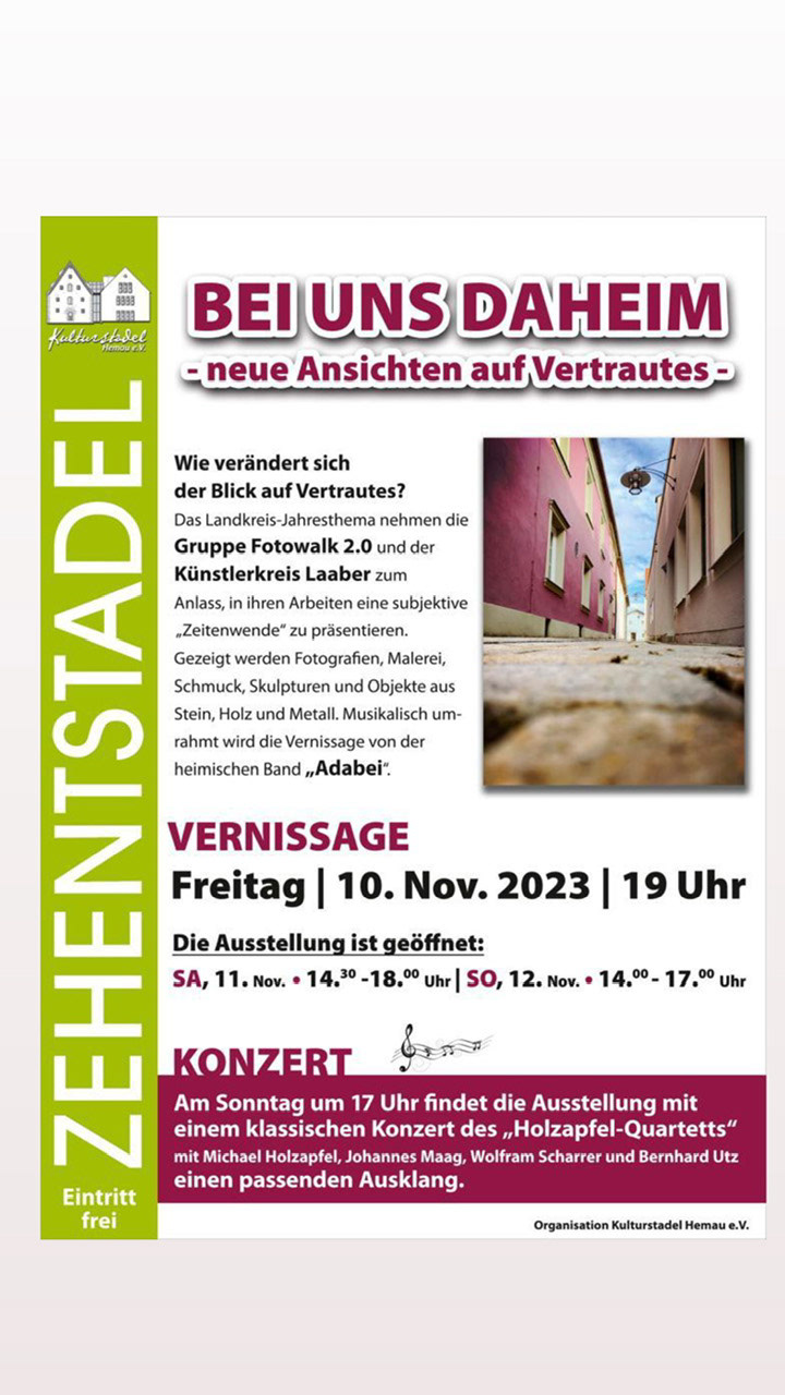 Ausstellung im Zehentstadl