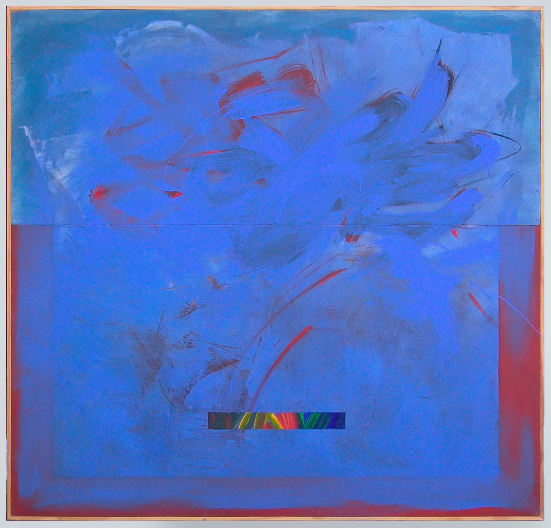 Santorin. Acrylics on wood. 1,5m x 1,5 m. 2002.