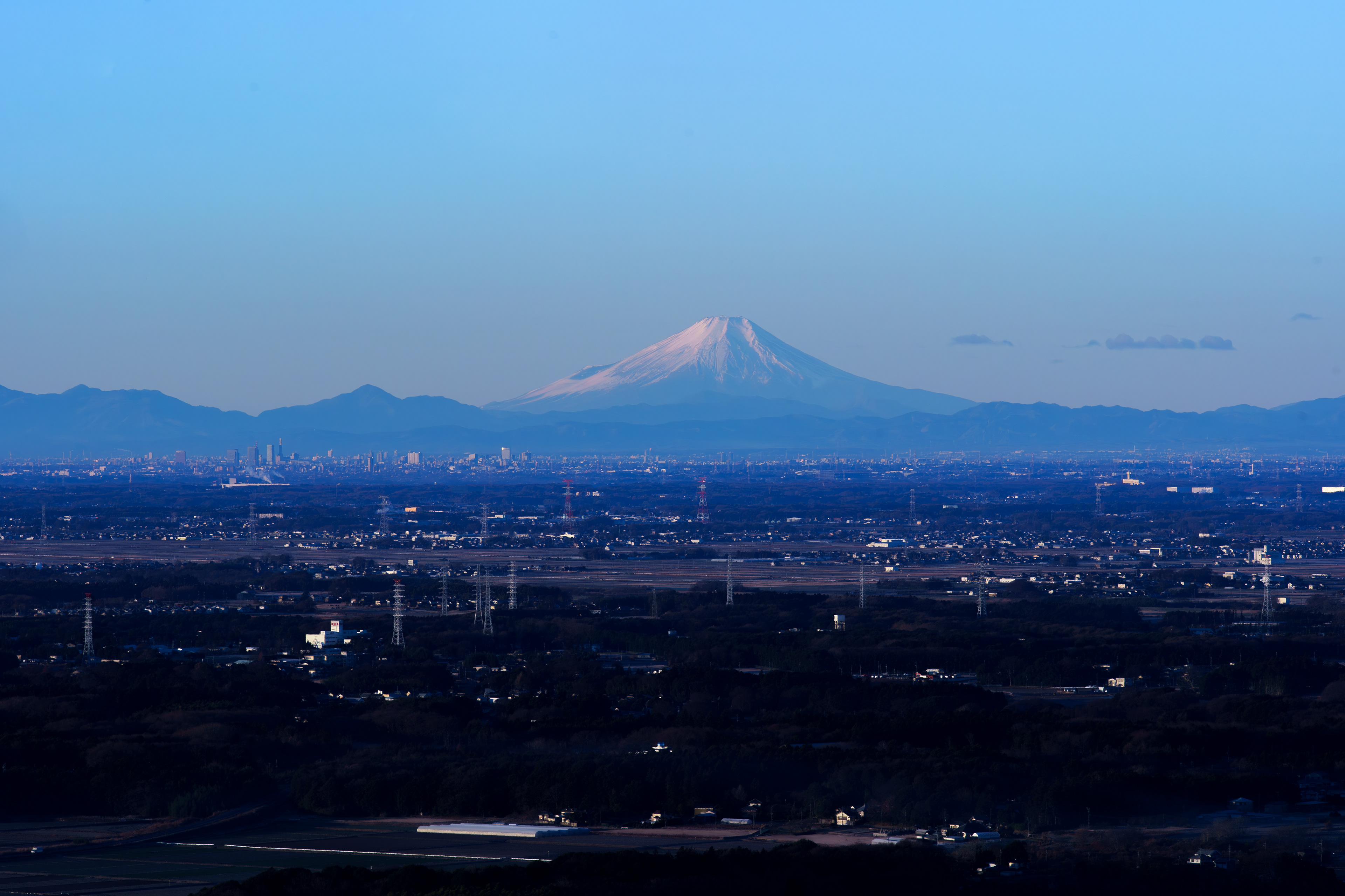 富士山も遠望できる