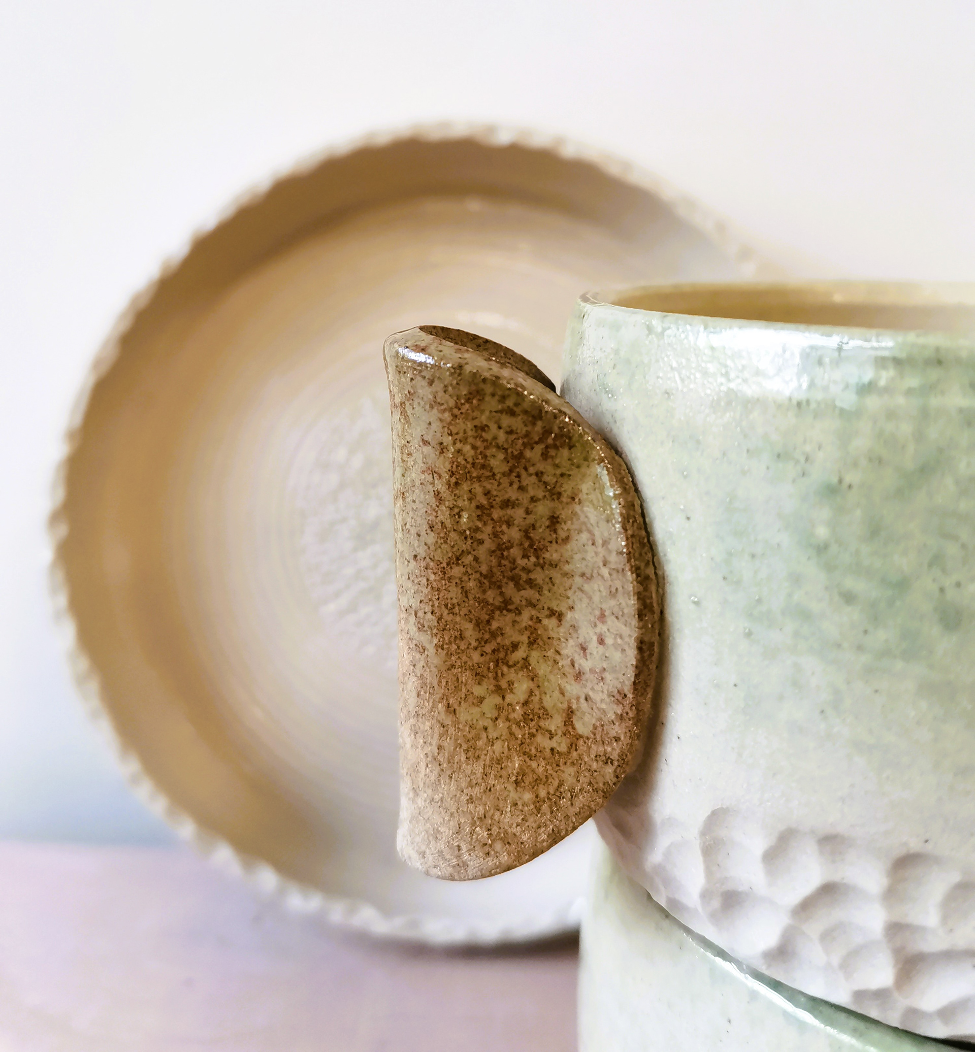 Petite assiètte grès blanc