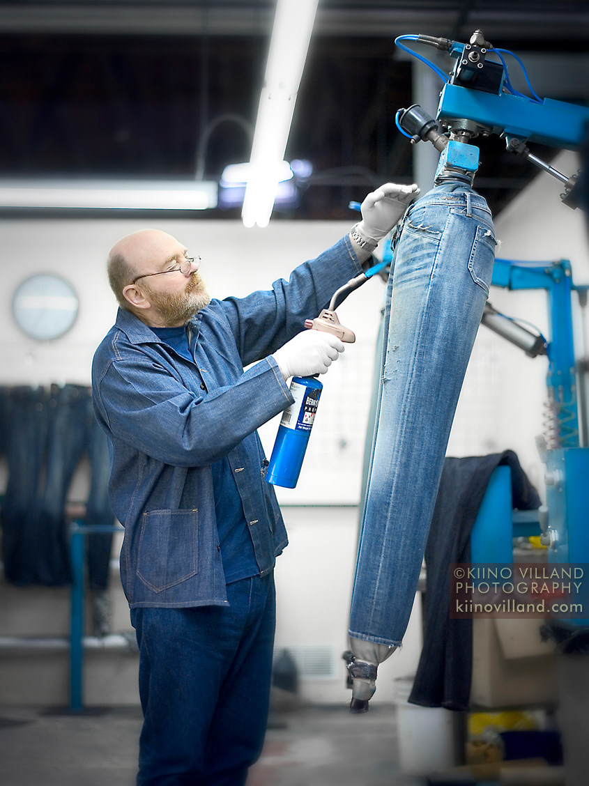 Adriano Goldschmied, founder of Diesel, owner of AG Jeans photographed for Vogue Magazine conversation “Conscientious Consumption: Sustainability and the Future of Luxury” hosted by Sally Singer, the fashion news and features director of Vogue; Los Angeles, 2009.