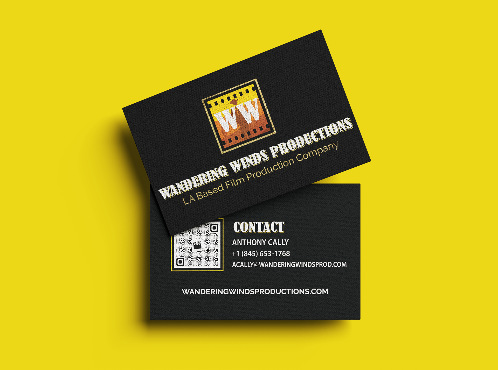 Wandering Winds Productions Business Cards