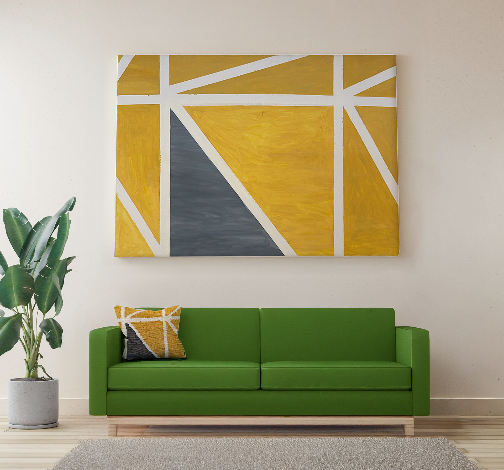 'Pillow Match' Acrylic on Canvas 40x60