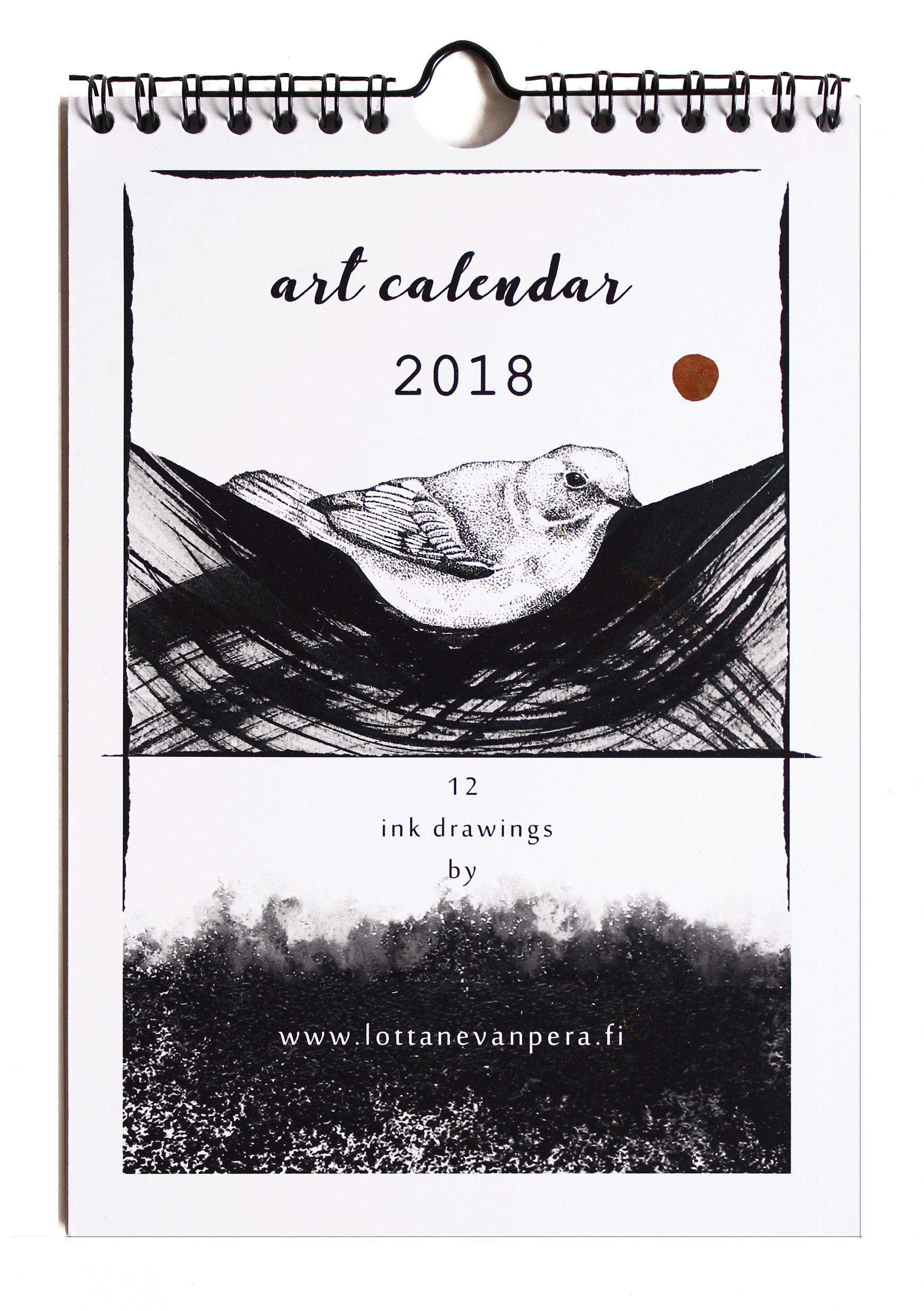 Art Calendar for US, 2018