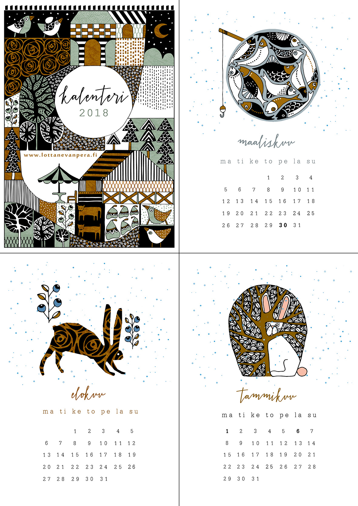 Lastenkalenteri, 2018