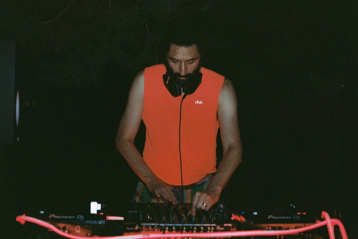 Going deep at an Ibiza vila party.