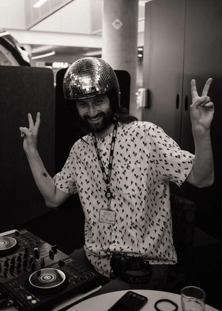 Bringing the happy vibes at the BBC Together event in Salford.