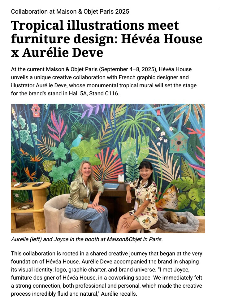 Article dans "Interior Daily"