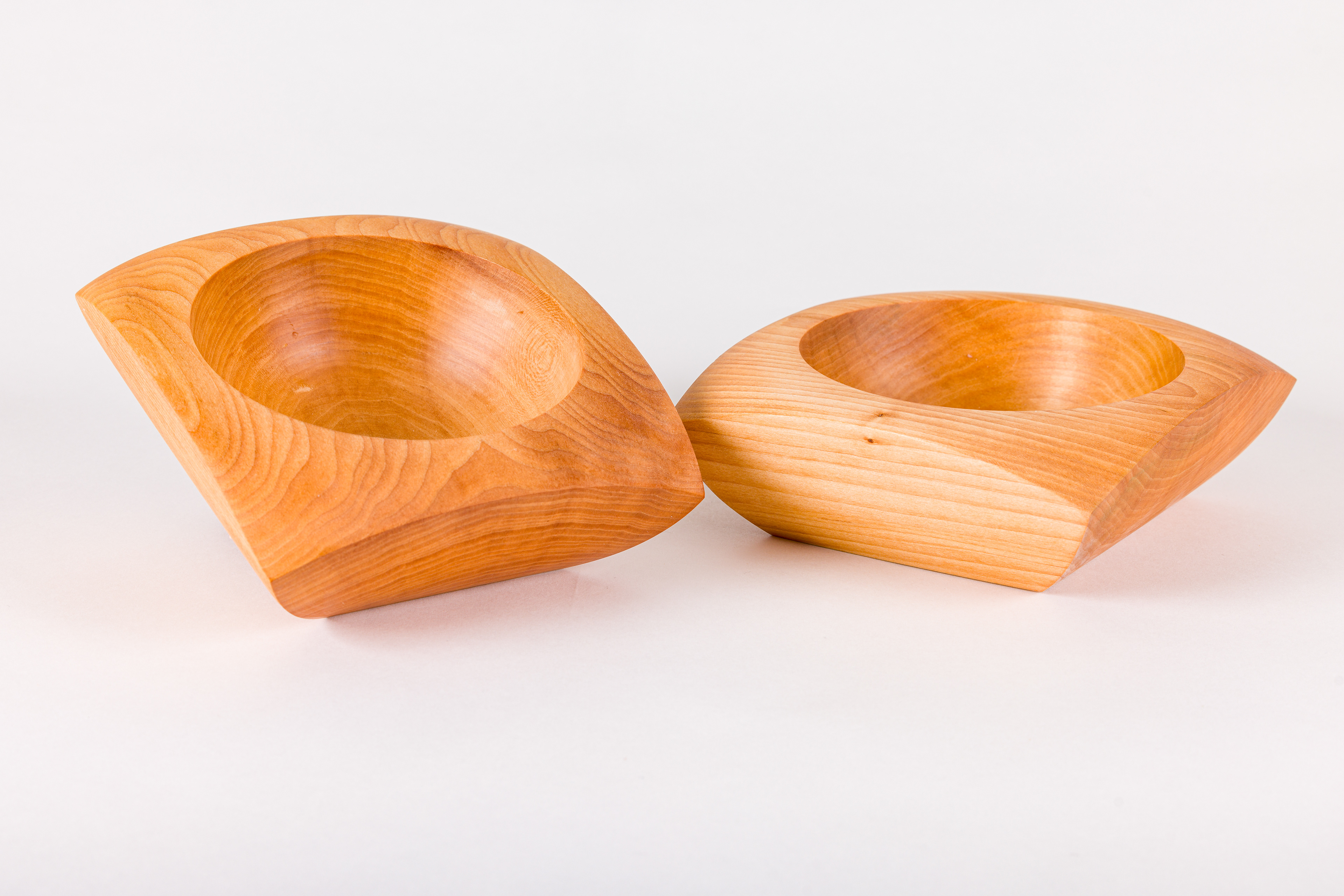 Square Bowls in Basswood