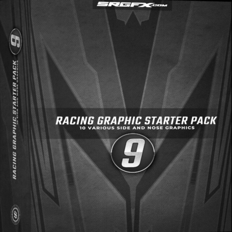 SRGFX Racing Graphic Starter Kit #9 - Vector Graphics