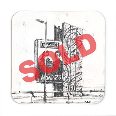 Day 90 Oasis on the M8 beermat