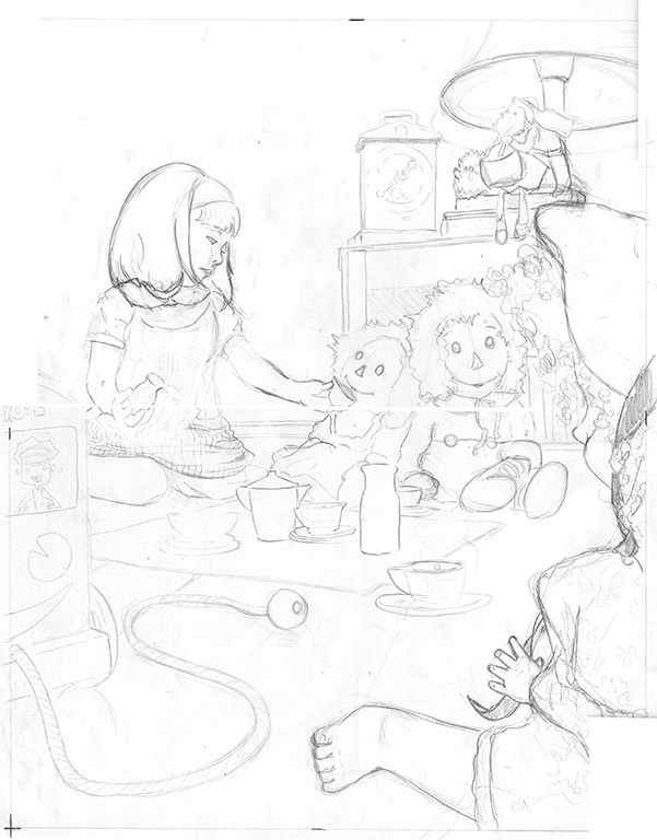 Here is the final rough sketch