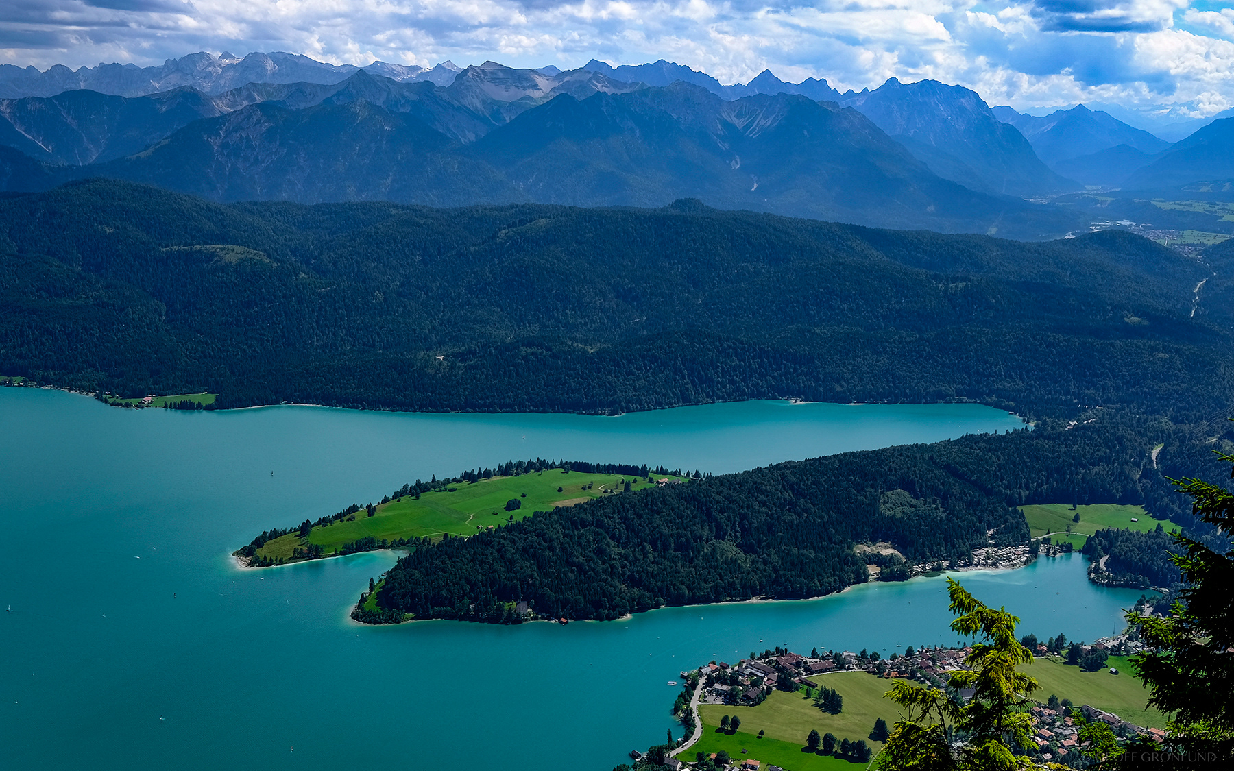 Walchensee von Herzogstand, Bavaria, Germany