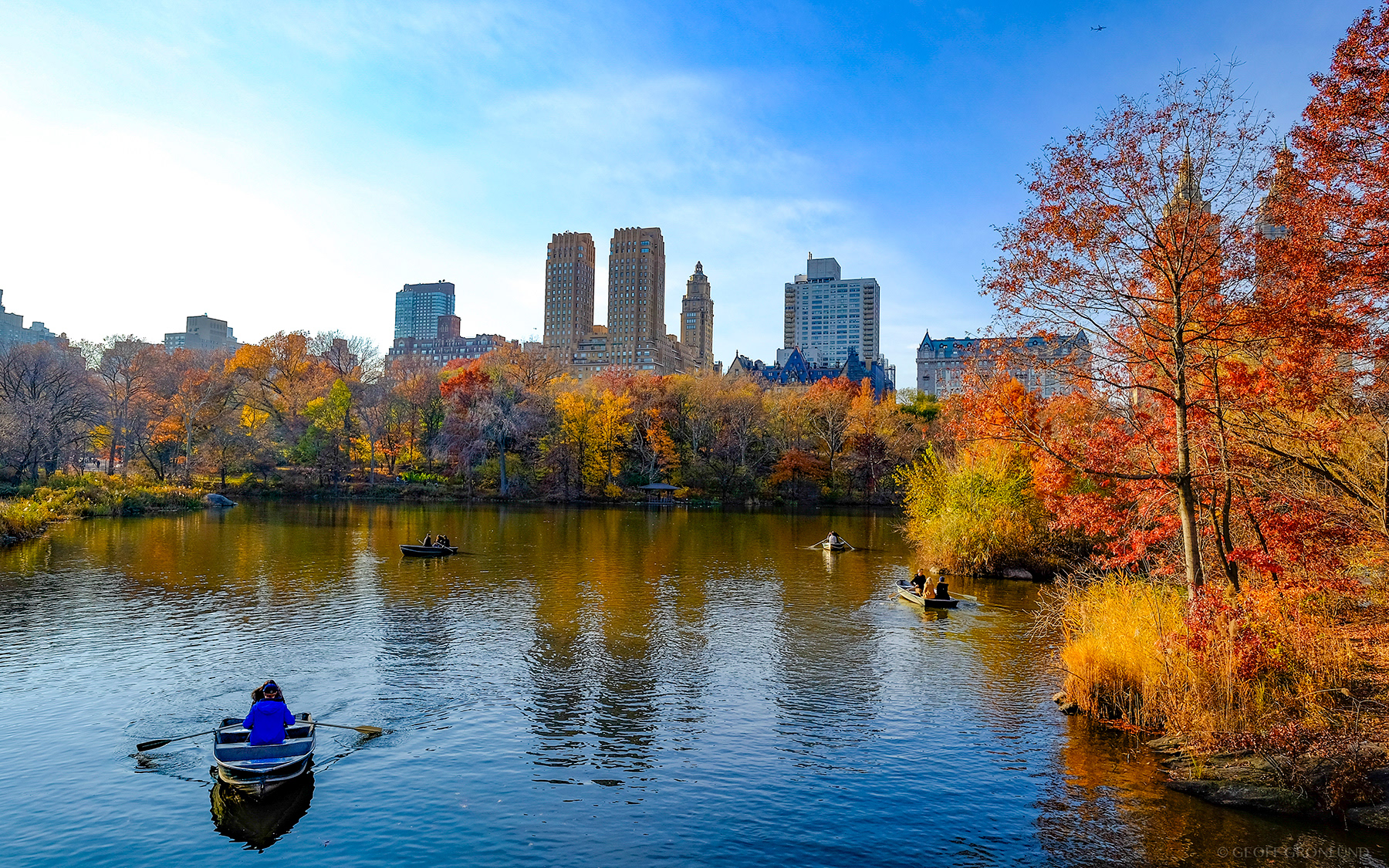 The Lake in Central Park, New York City