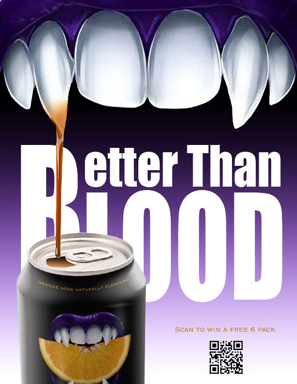 Fanta Halloween can ad - Portrait