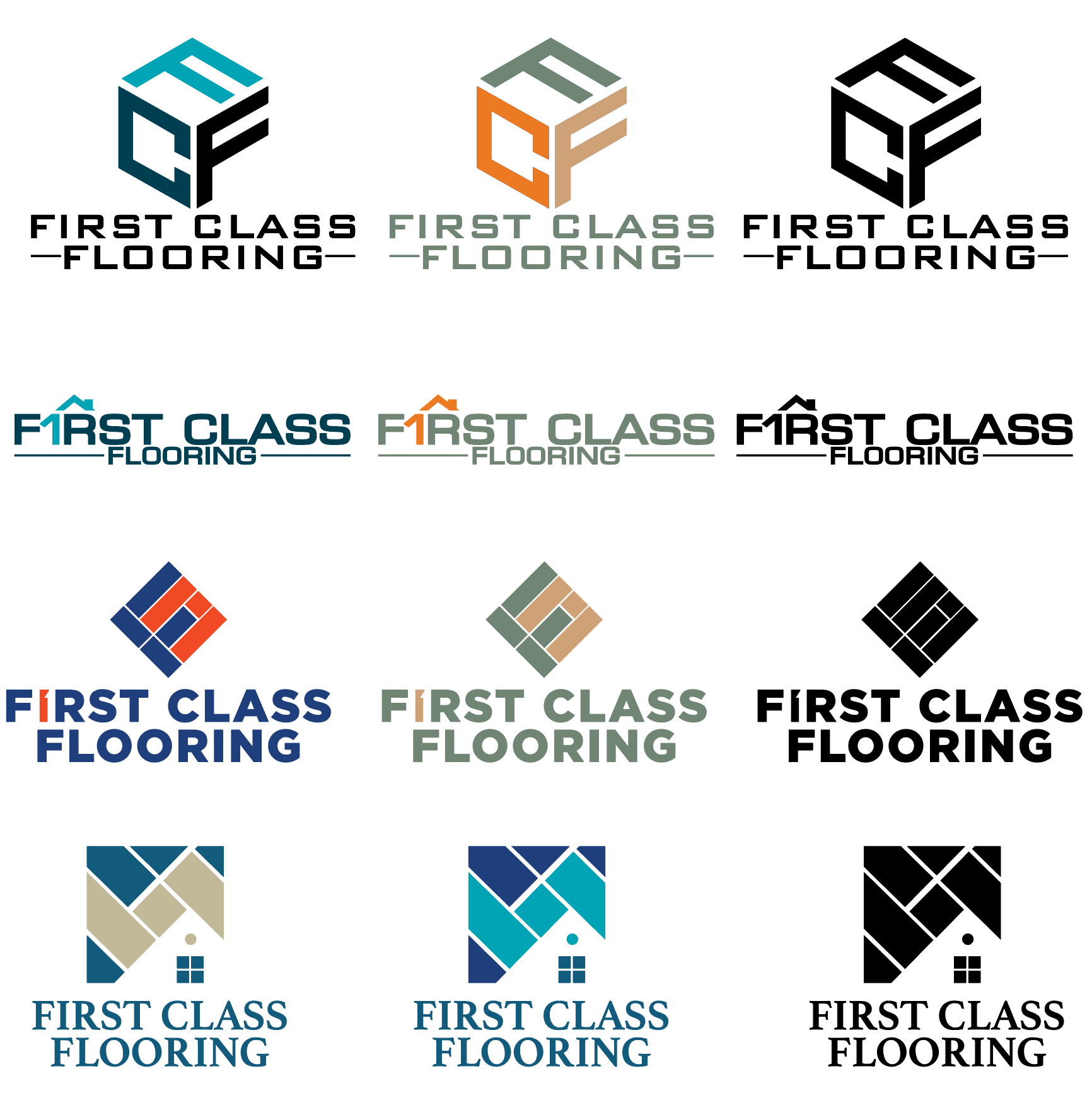 CUSTOM FLOORING LOGOS IN CUSTOMER REQUESTED COLORS