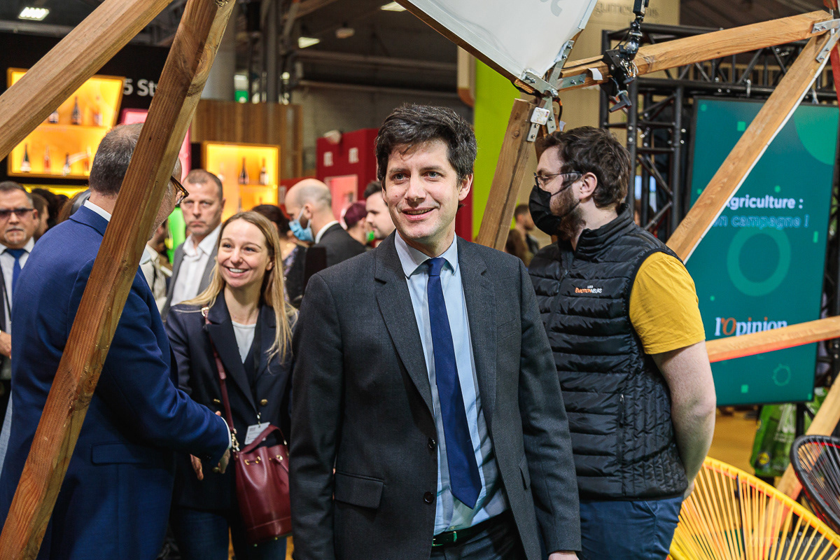 Le Ministre de l’Agriculture et de l’Alimentation, Julien Denormandie au SIA 2022