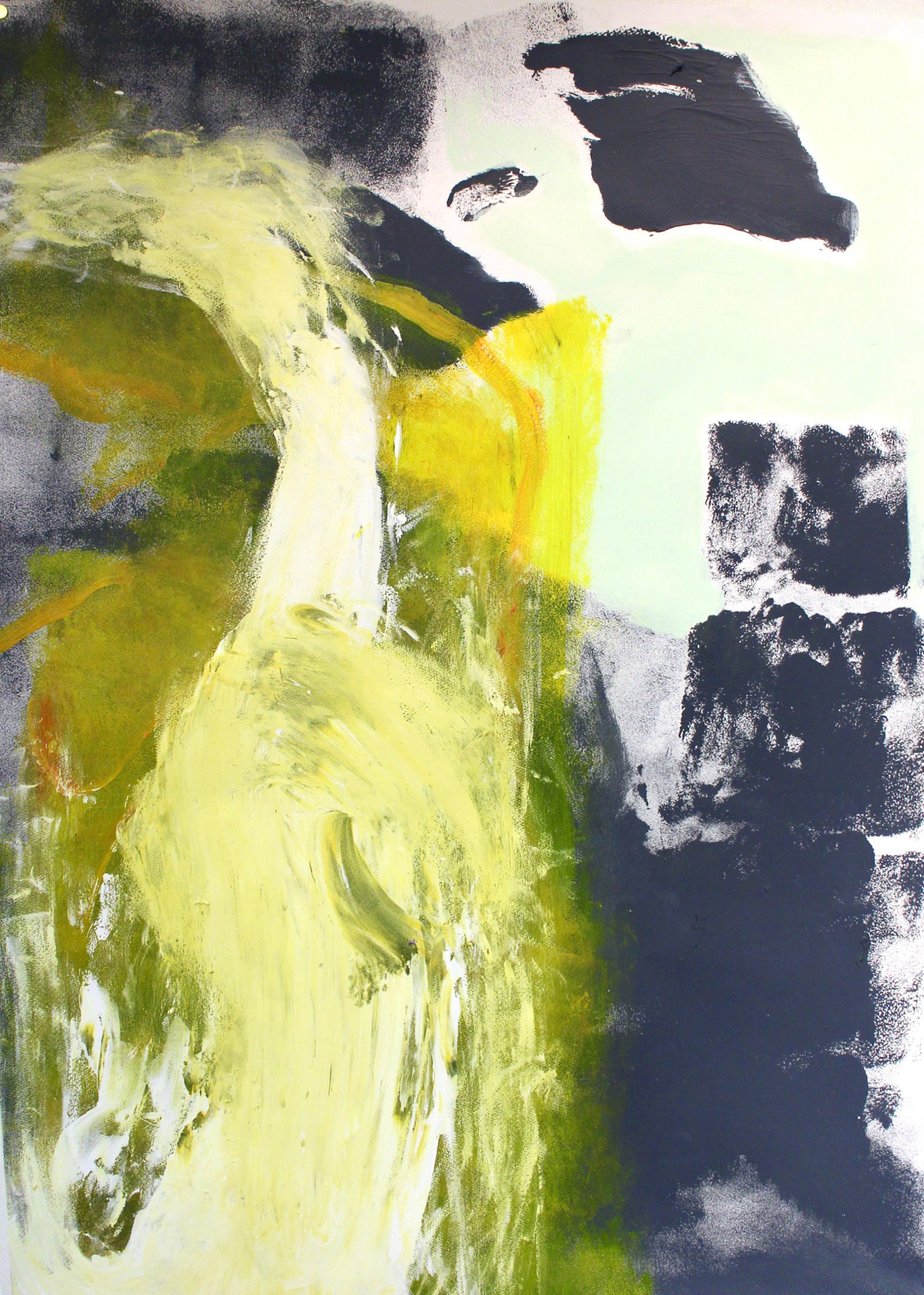 WOMAN: MIXED MEDIA (ACRYLIC, GOUACHE, PAPER)