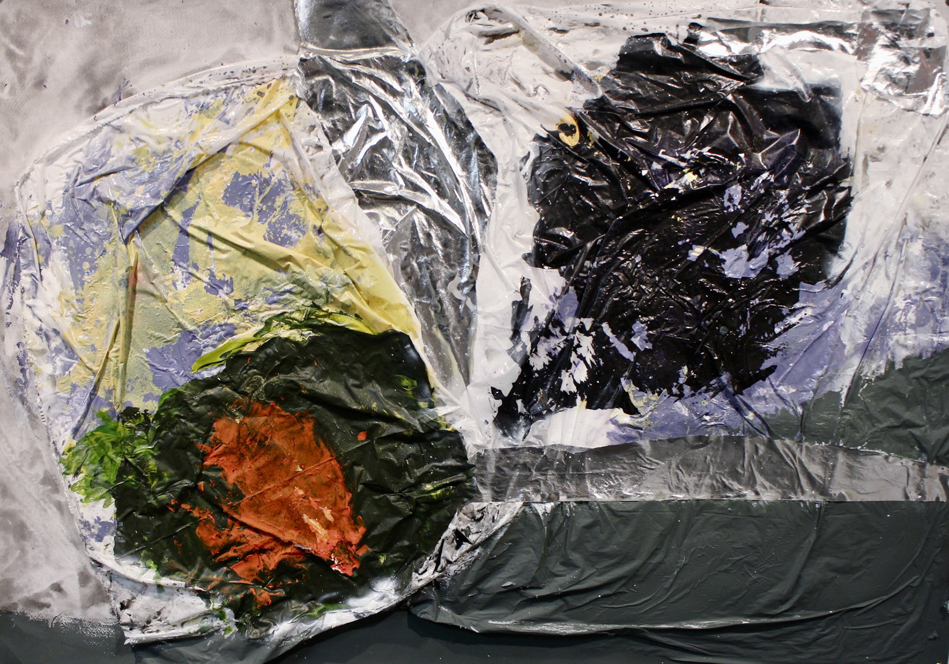 IMPRESSION 4 MIXED MEDIA (PAPER, ACRYLIC, TAPE)