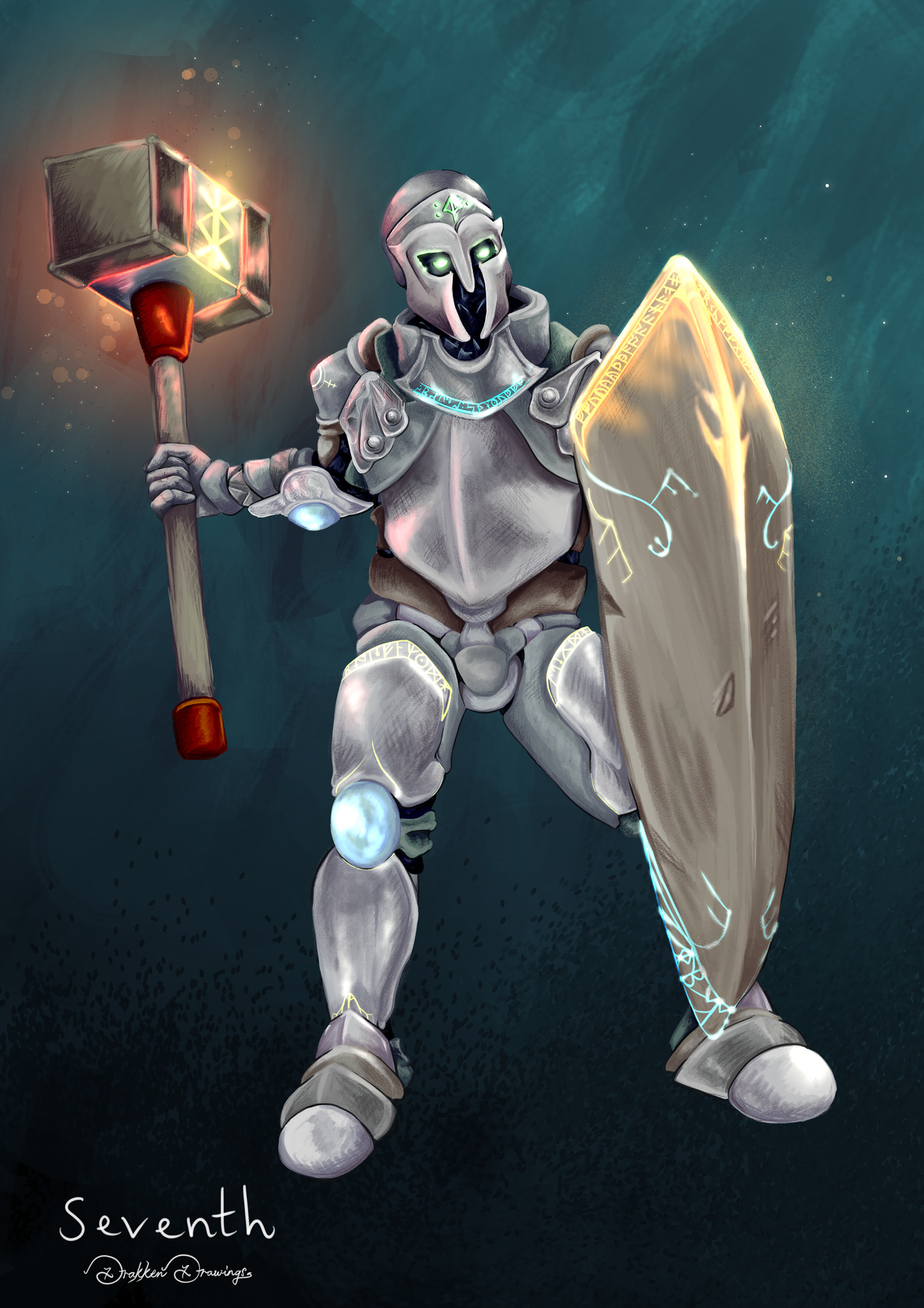 Client Commission of Warforged - 'Seventh'