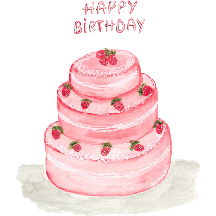 AN052 Happy Birthday Cake