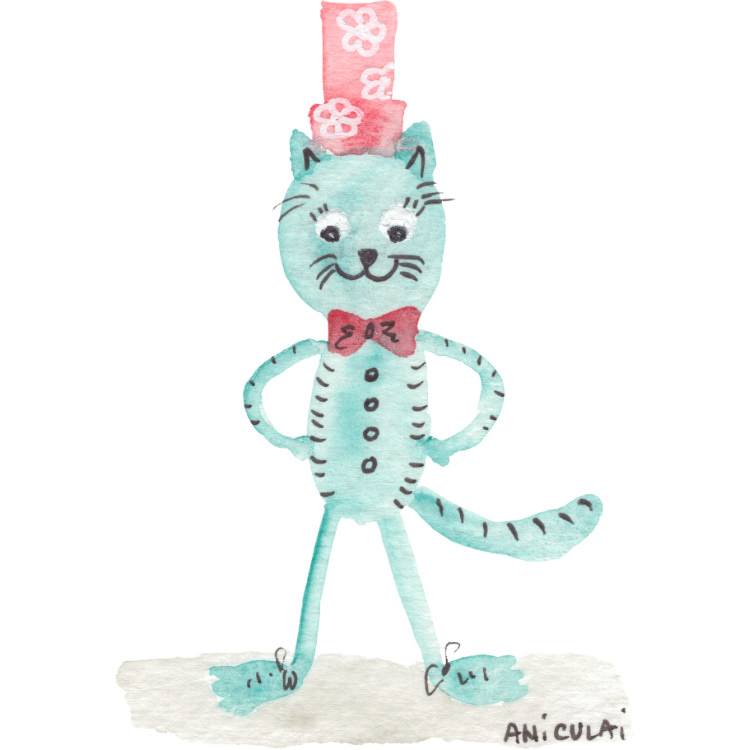 AN041 cat with hat