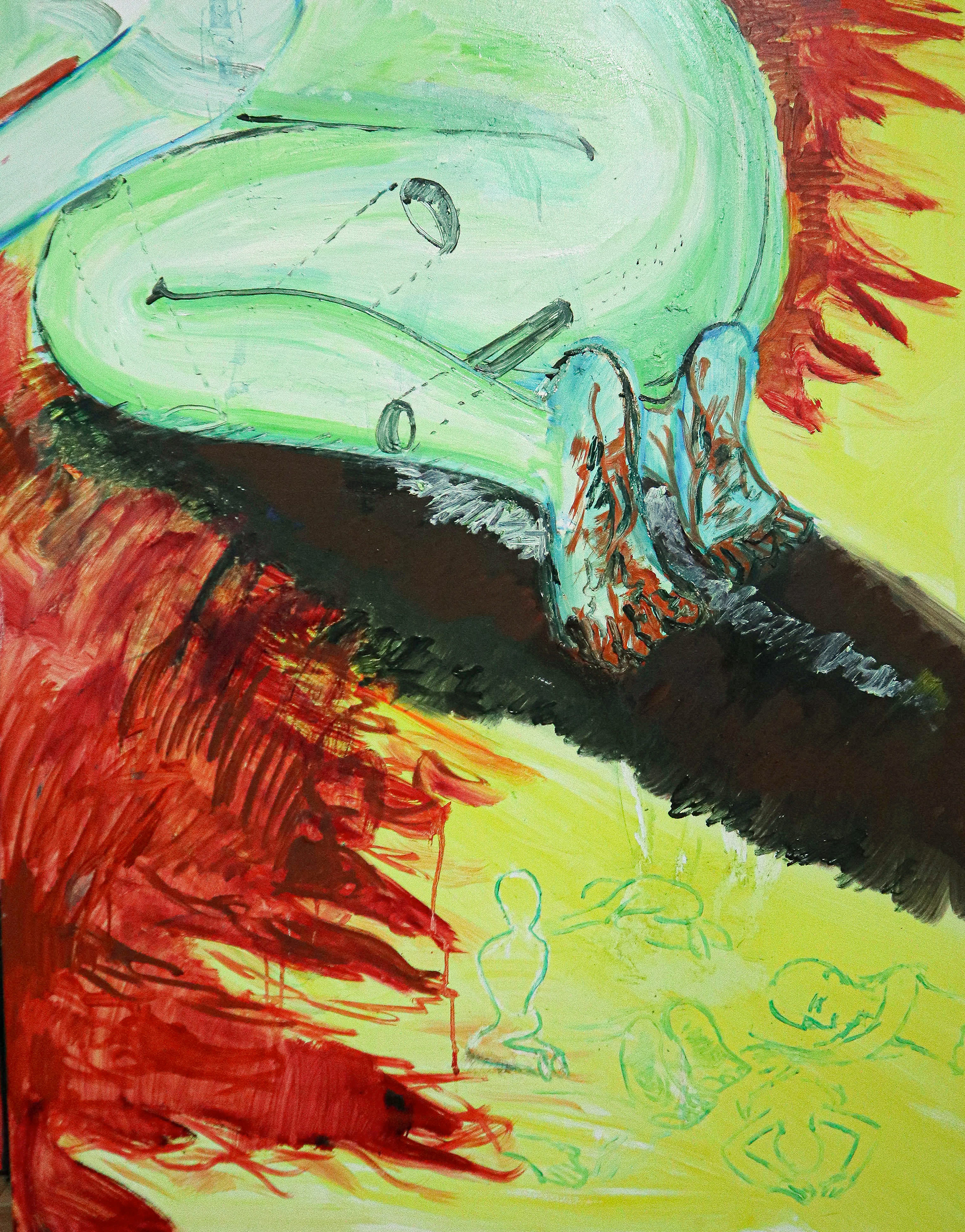 Sole of feet, oil on canvas, 116.8x91.0cm, 2022