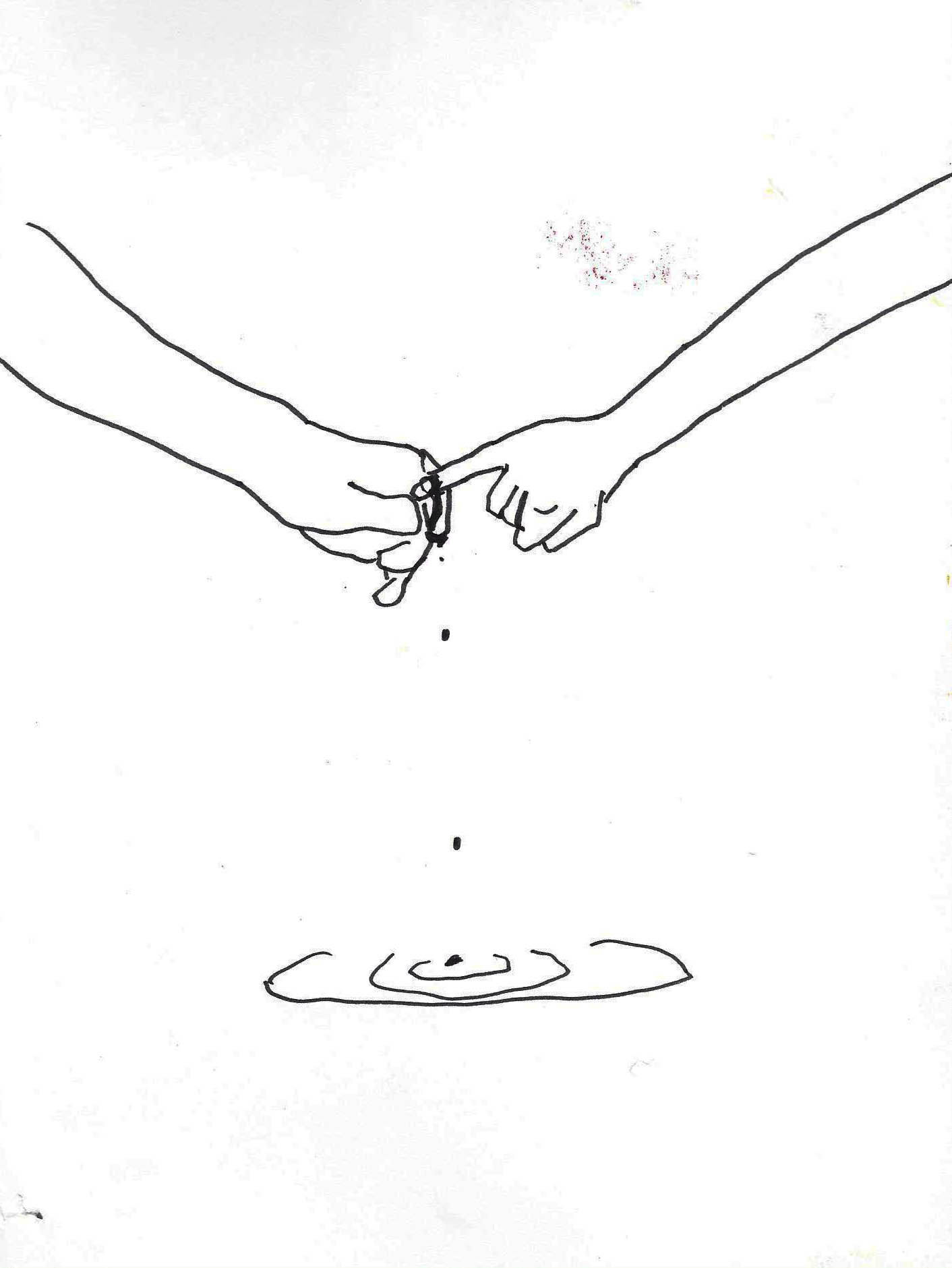 swear 5, pencil on paper, 24.5x18cm, 2020