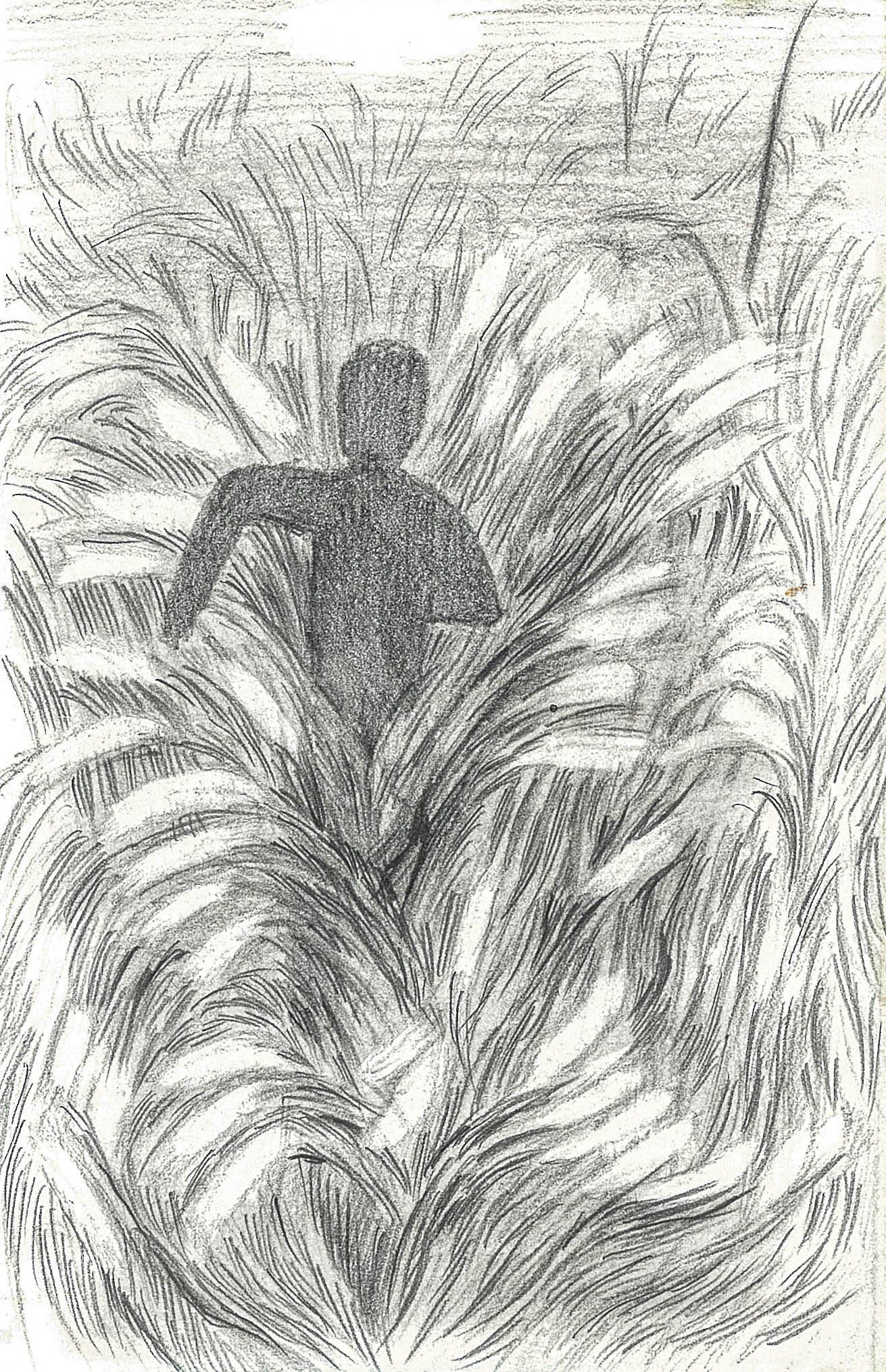 the light 3, pencil on paper, 21.0x13.5cm, 2018