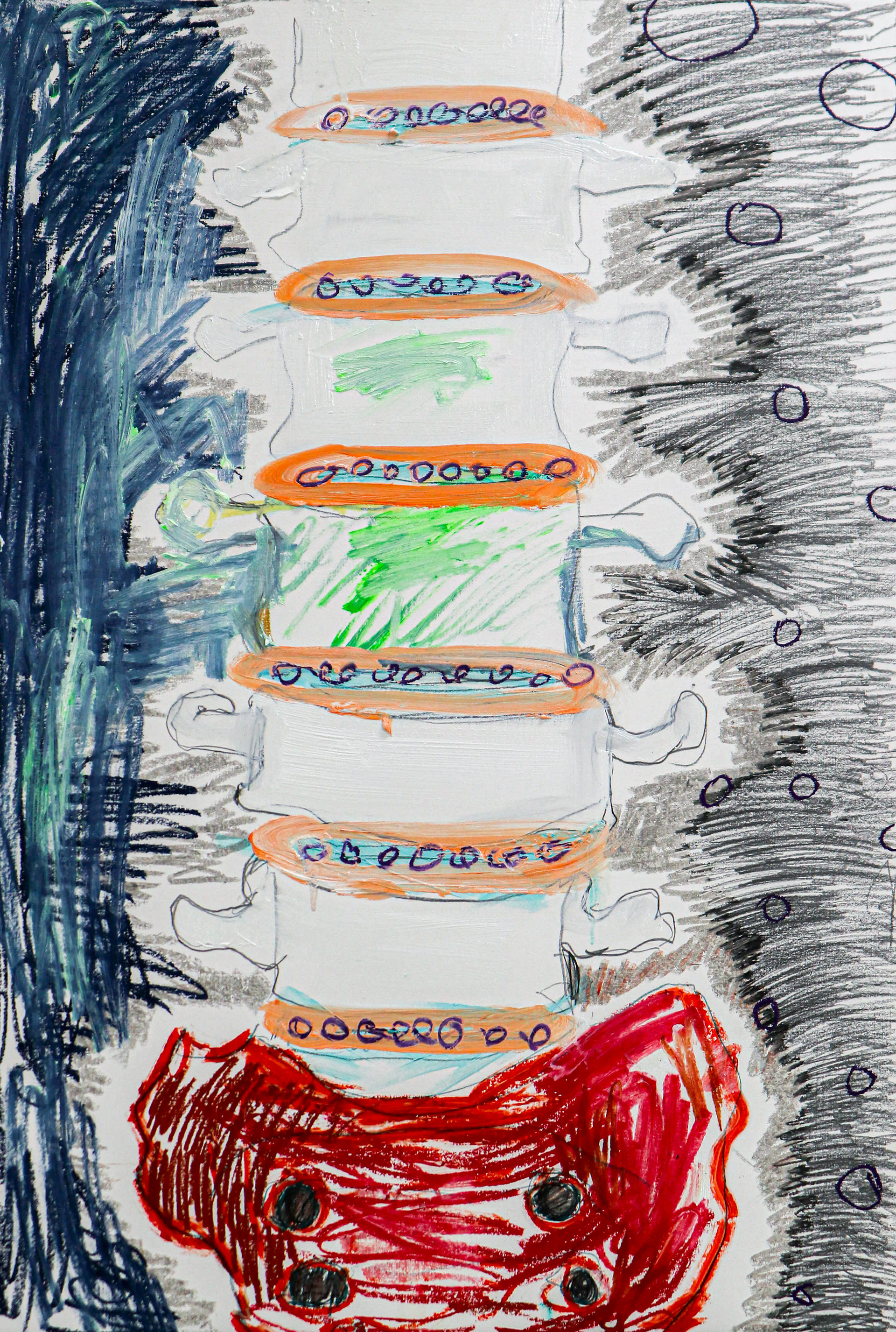 Spine- end, oil on pannel, 90.9x 60.6cm, 2023