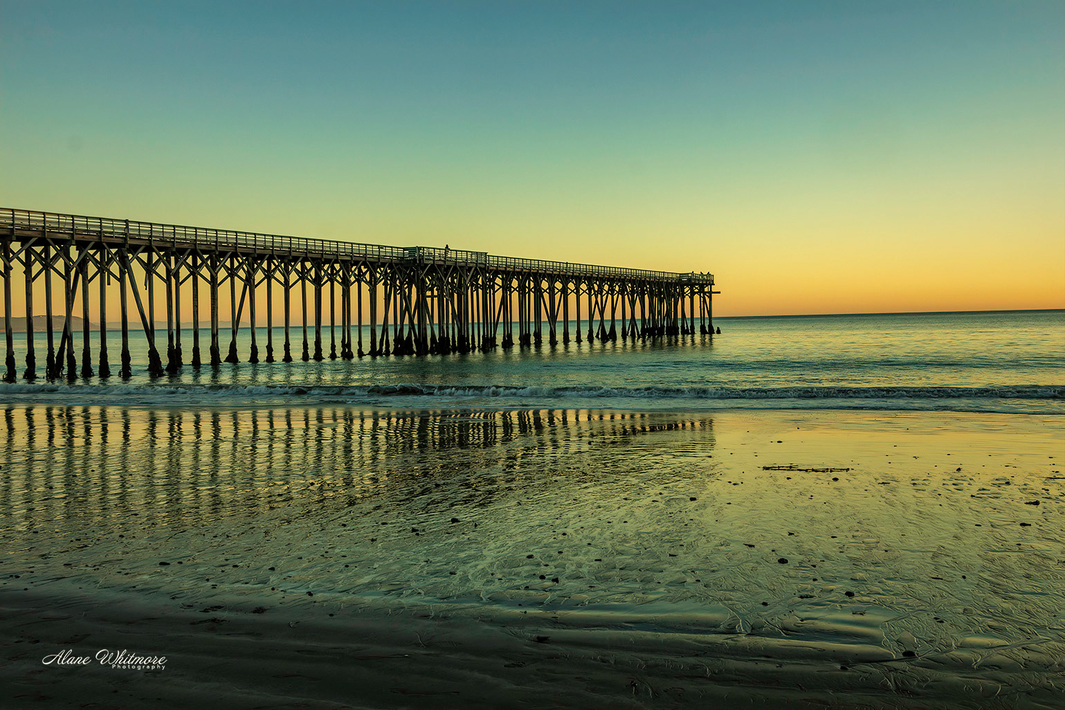 San Simeon Pier at Sunset