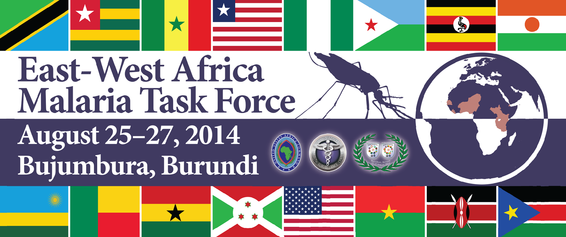 East-West Africa Malaria Task Force banner 2014