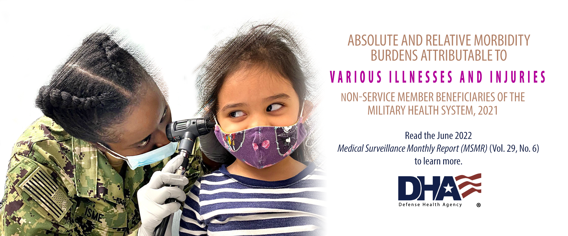 Facebook banner for health burdens of military beneficiaries