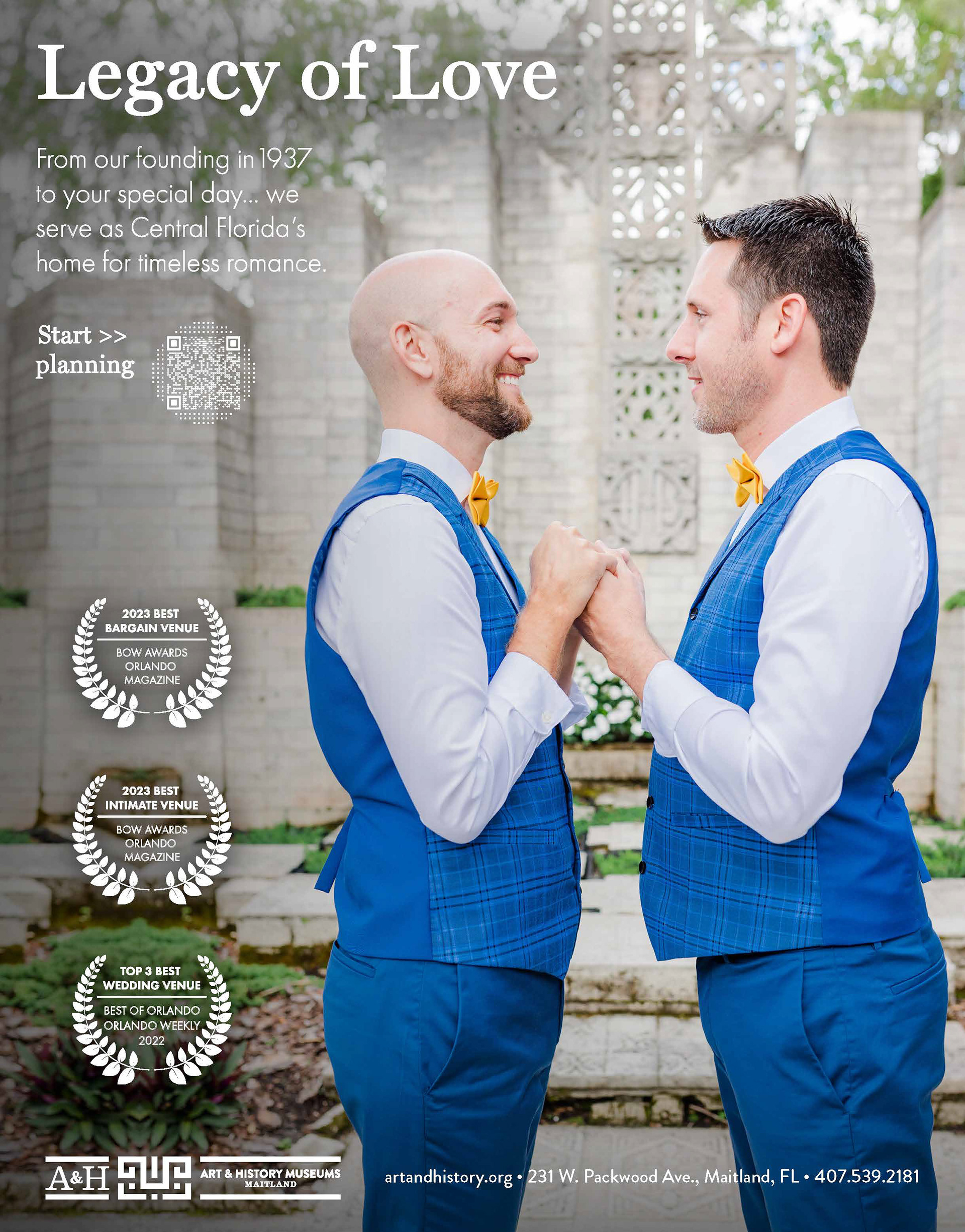 Wedding Ad for Watermark publication using A&H'S photo resources.