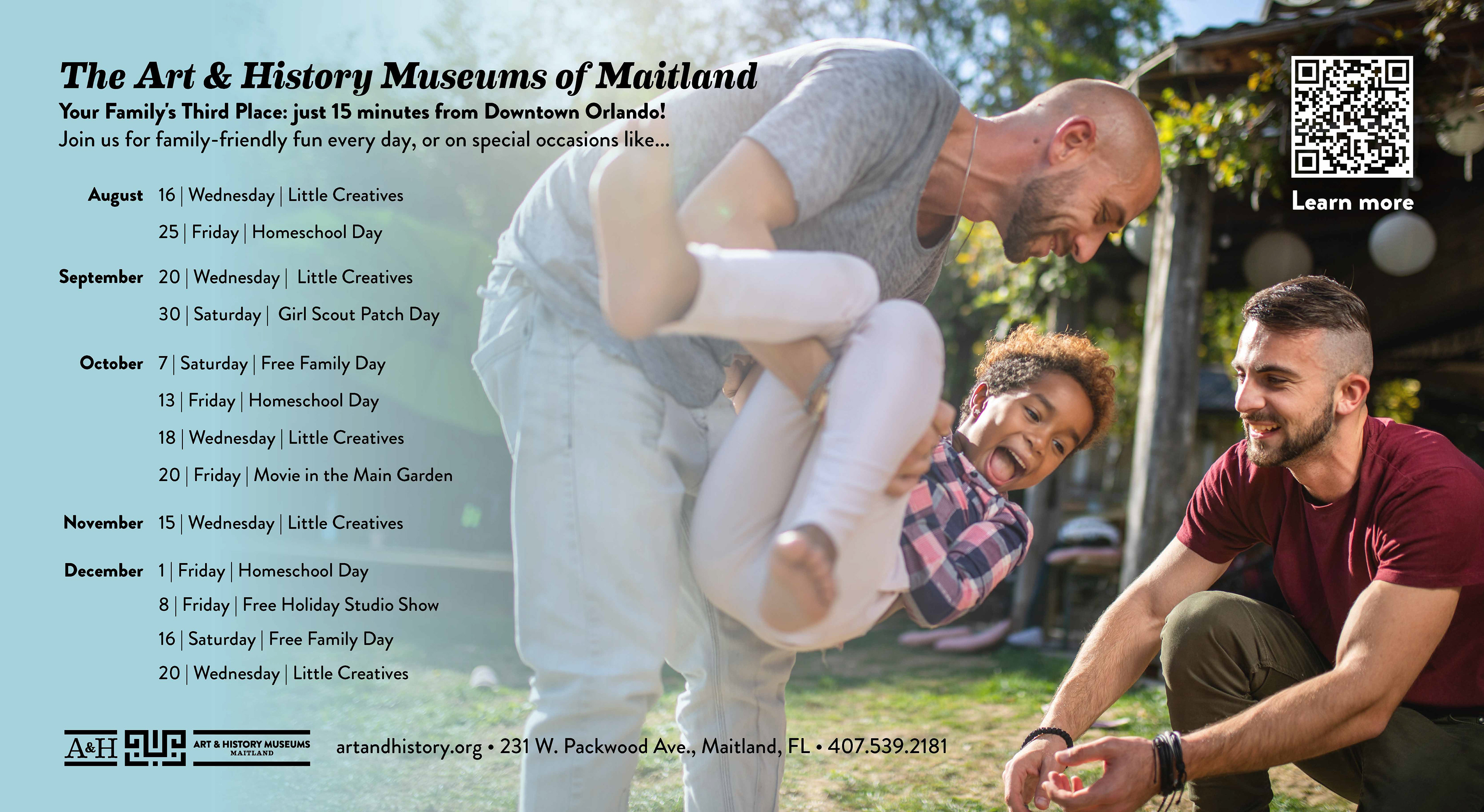 City guide events calendar ad for Watermark Publication using A&H's photo resources. 