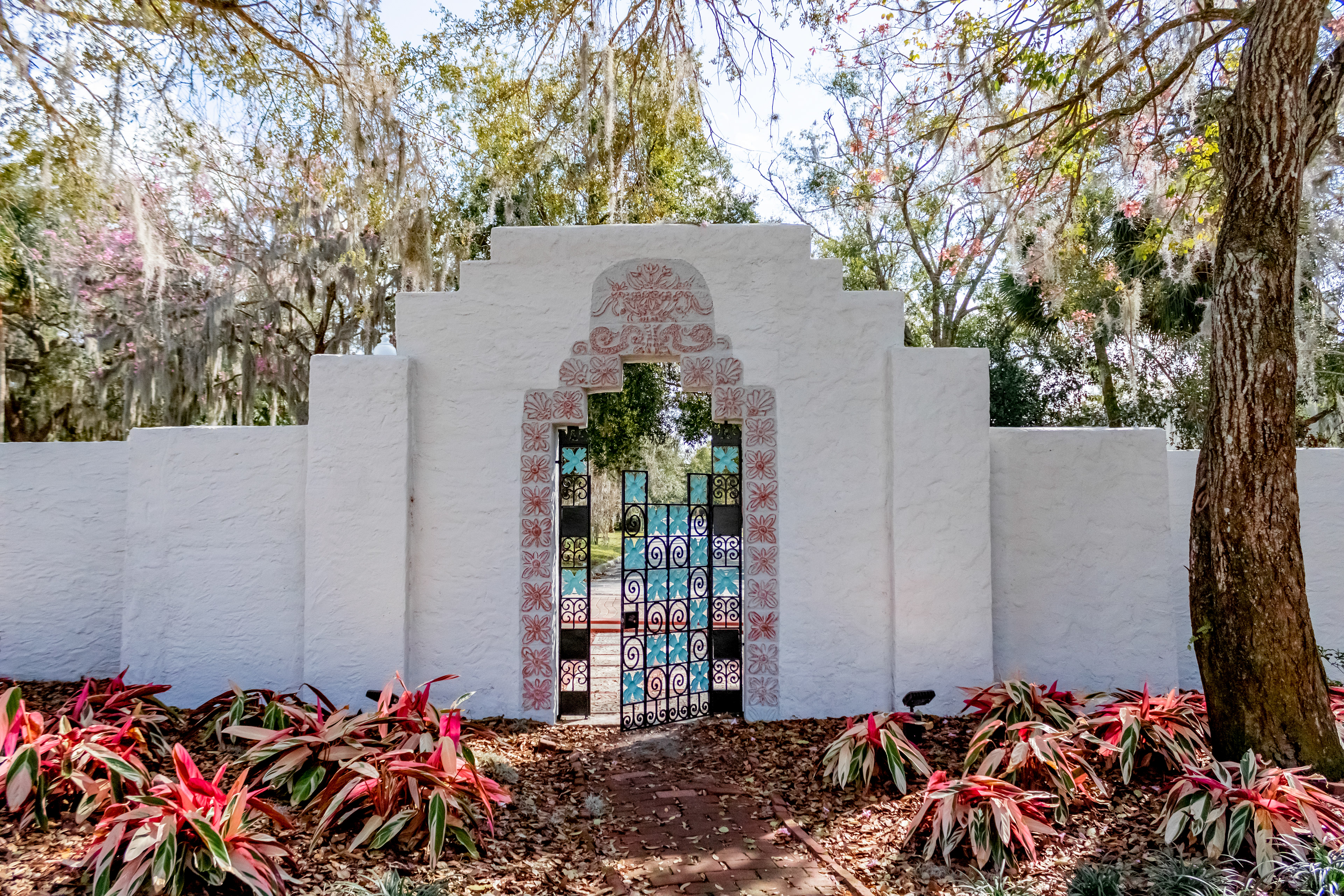 Historical gate on view at the Main Garden on Art and History Museums of Maitland grounds