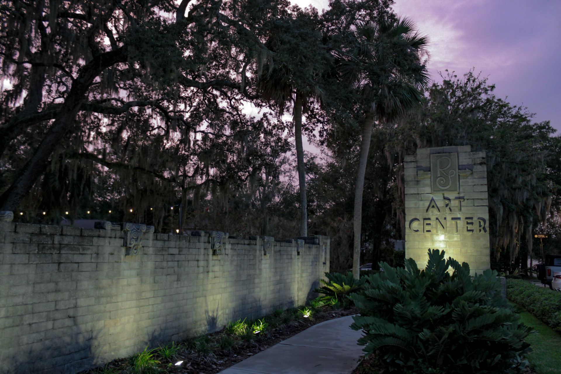 Outer grounds view of Art and History Museums of Maitland