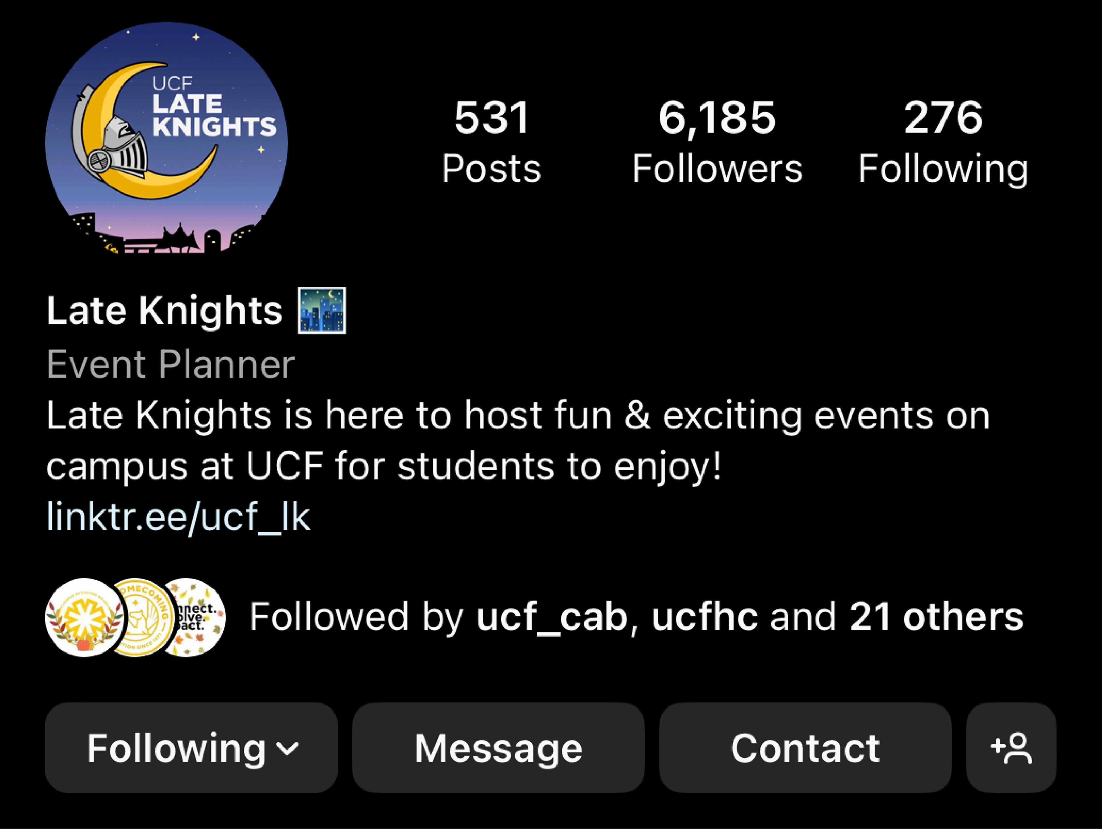 Background applied to instagram profile picture