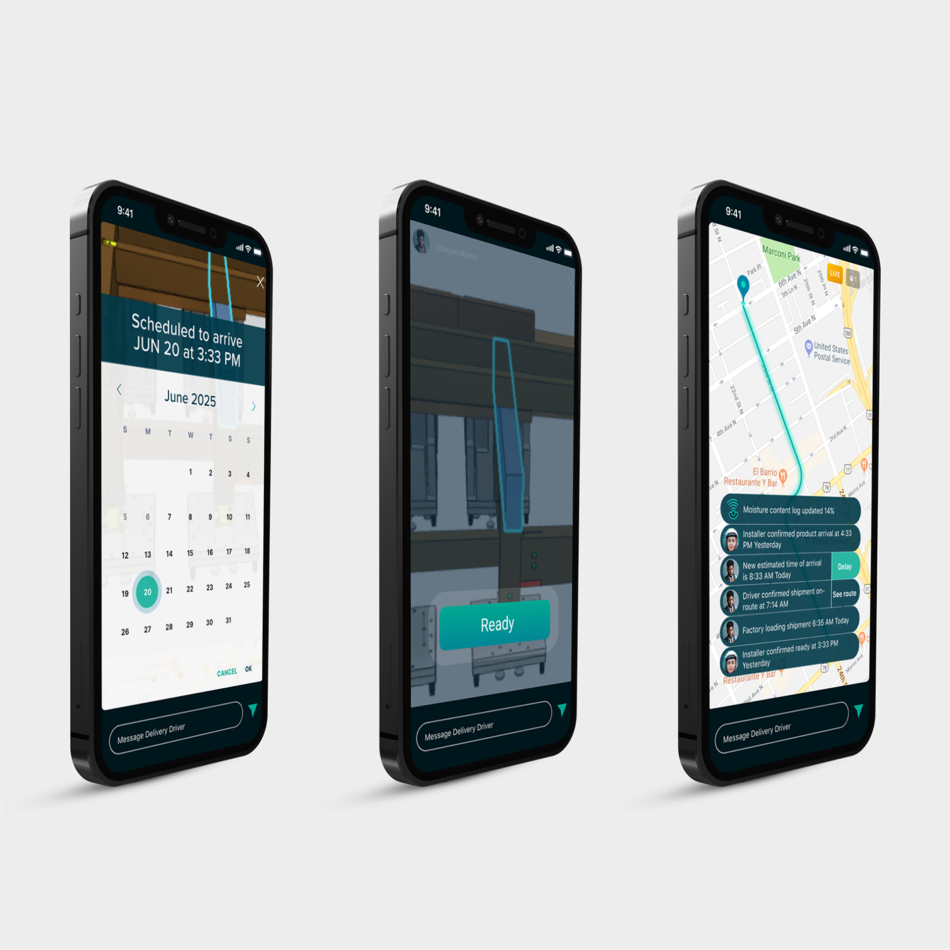 Surfaces the information that field teams need to coordinate arrival and installation.