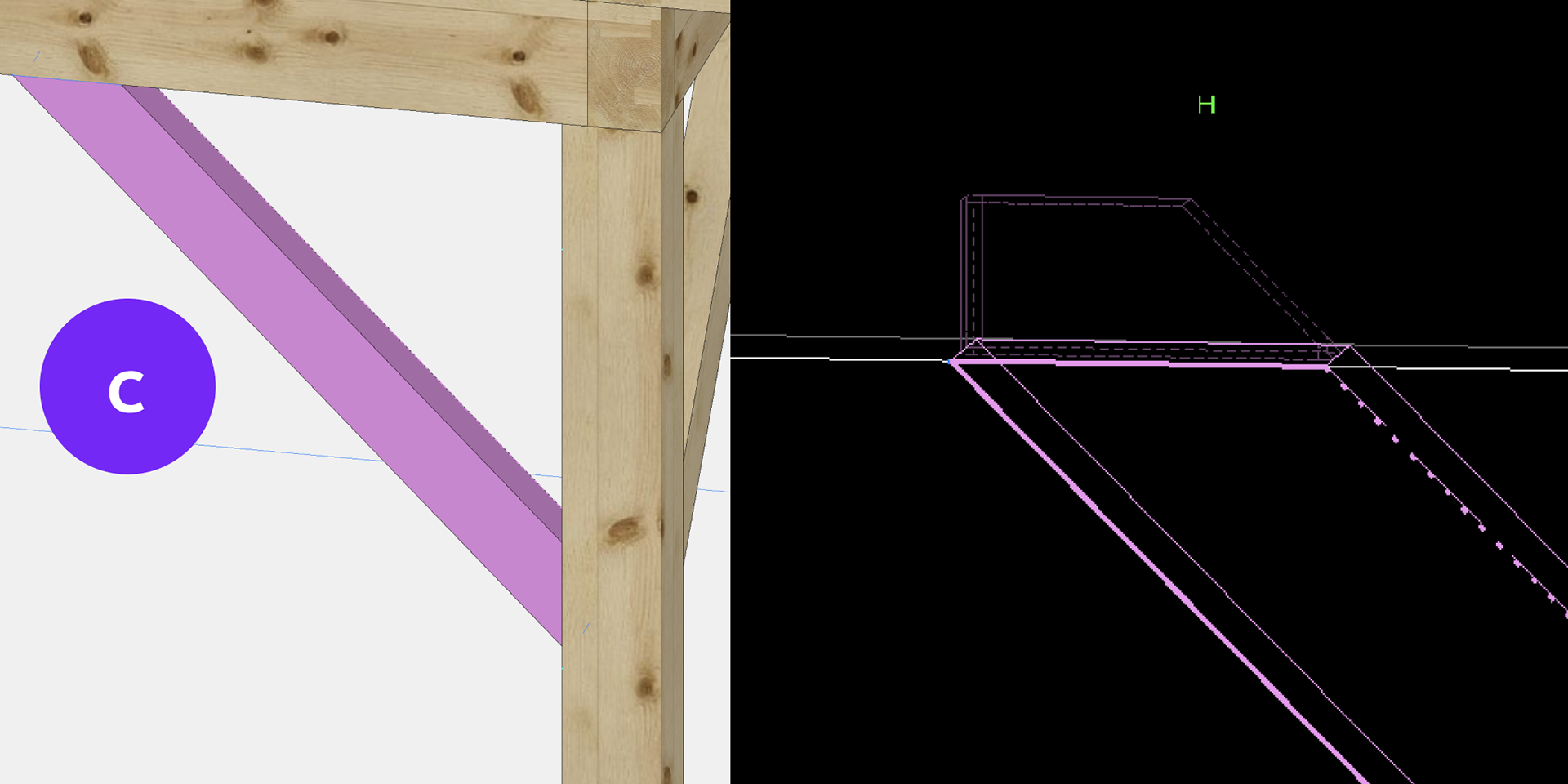 Mortise and Tenon Knee Brace Connection