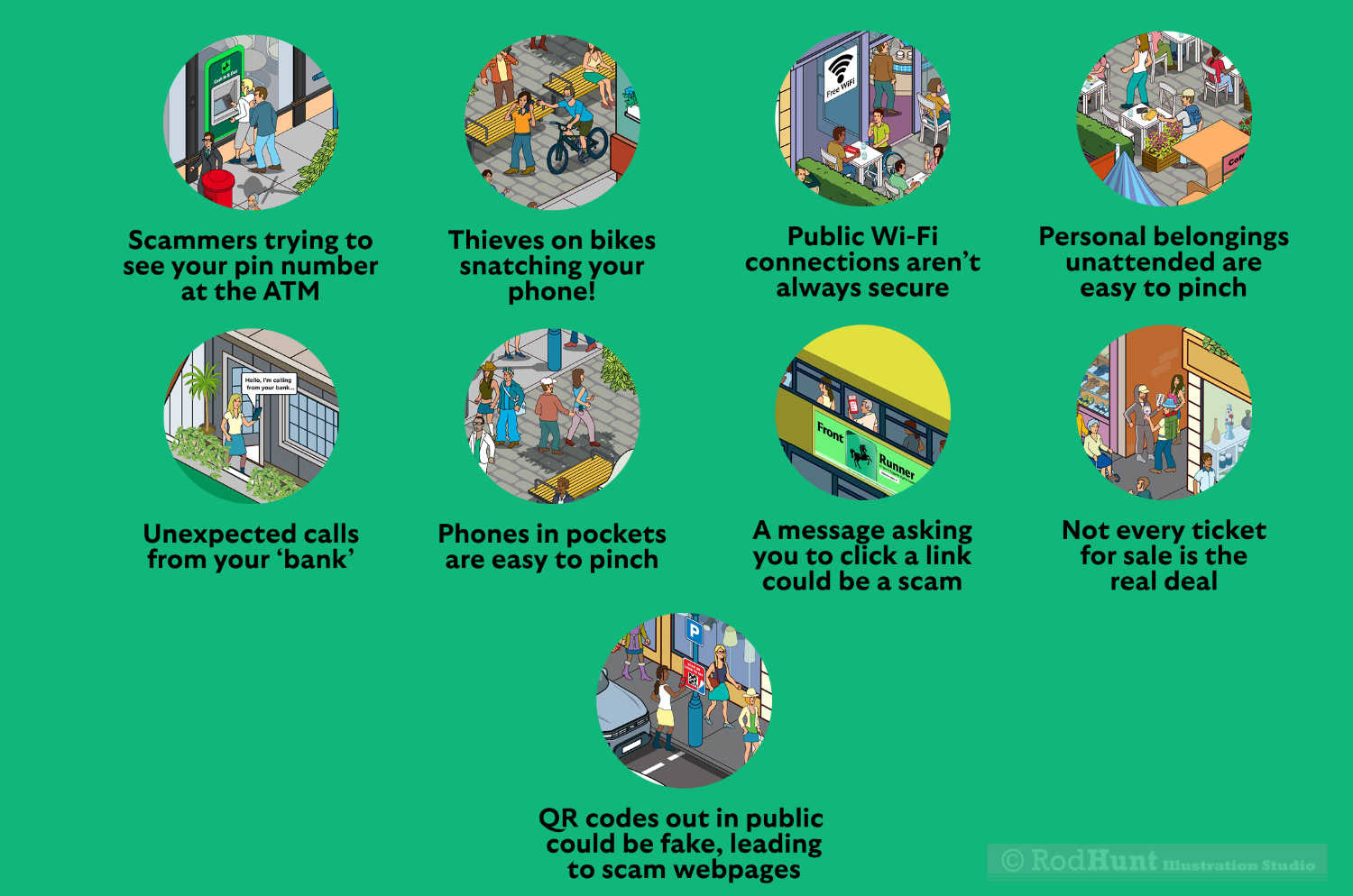 Frauds revealed in this Illustrated social media post highlighting scams and threats for Lloyds bank customers