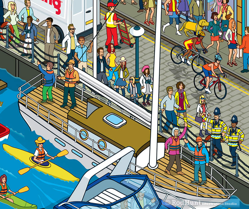 Marketing Competition Search and Find illustrations