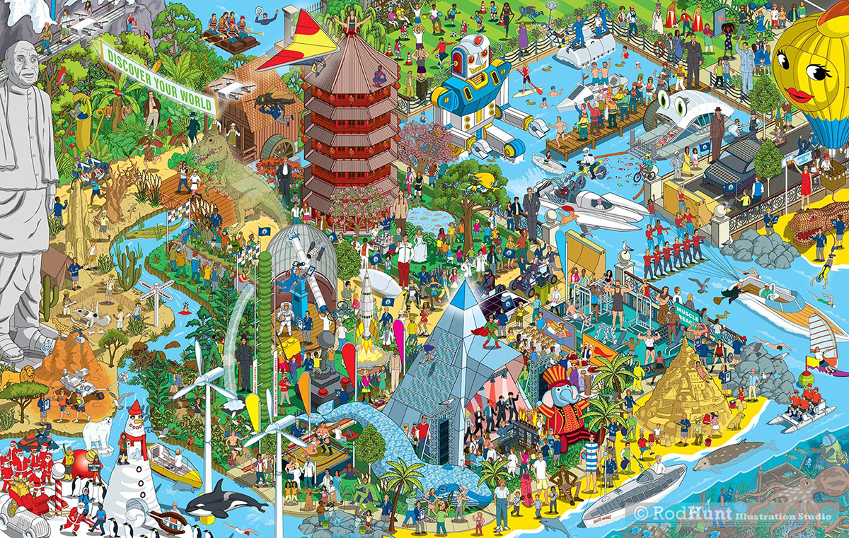 Rod Hunt Detailed Isometric Illustrations And Illustrated Maps Guinness