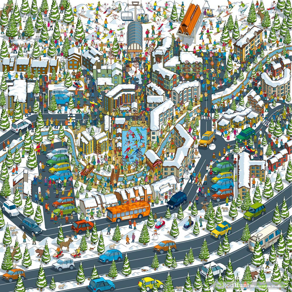 Rod Hunt / Illustration Portfolios - Detailed Isometric Illustrations ...