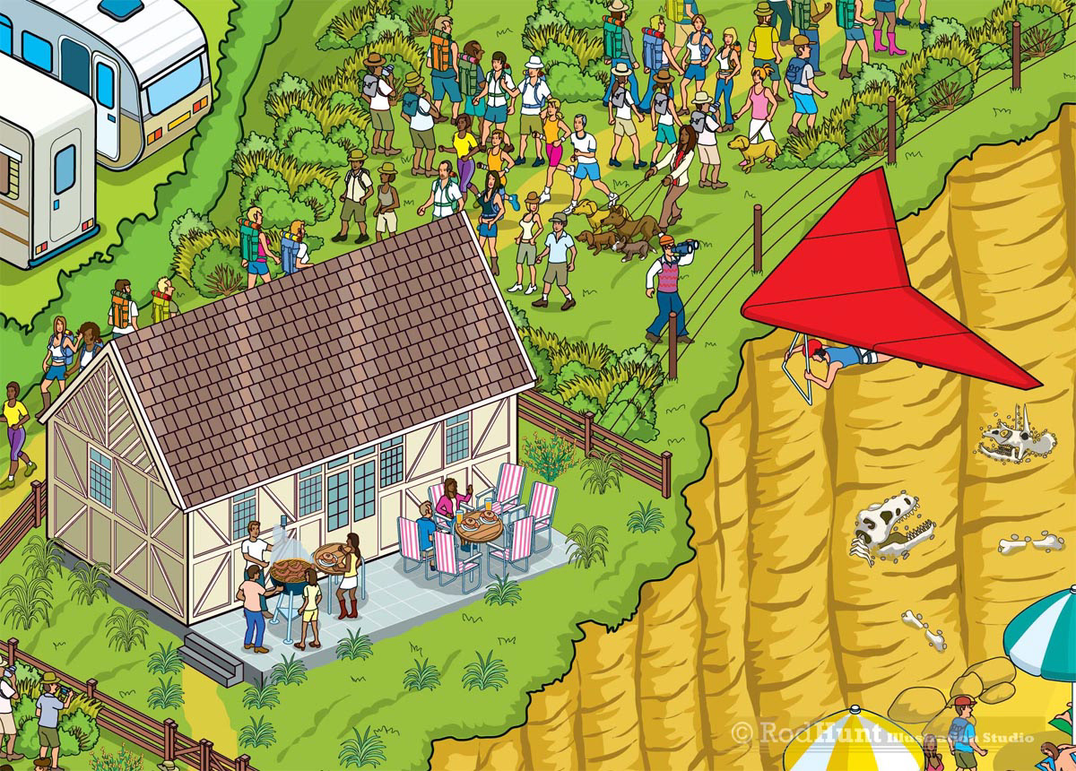 Detailed illustrations for Marketing promotion and advertising campaign