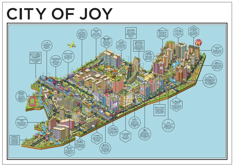 Illustrated City Map Advertising Campaign in Print